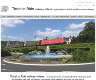 Tickettoride.co.uk(British and European Railway/Railroad DVDs) Screenshot