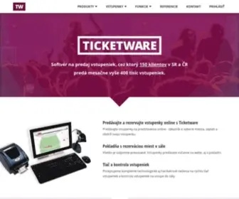 Ticketware.sk(Softvér na predaj vstupeniek v pokladni) Screenshot