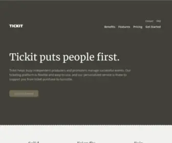 Tickit.ca(We put people first) Screenshot