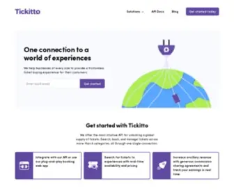 Tickitto.com(One connection to a world of experiences) Screenshot