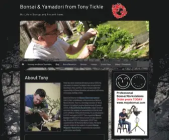 Tickle.co.uk(Tony's impact on the global bonsai stage) Screenshot