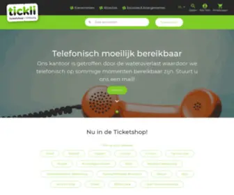 Tickli.nl(Online tickets verkopen met Tickli Ticketshop Limburg) Screenshot