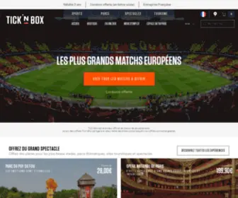 Ticknbox.com(Le cadeau billetterie) Screenshot