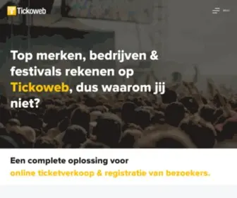 Tickoweb.be(Online ticketing) Screenshot