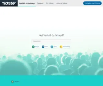 Tickster.com(Biljetter till evenemang över hela Norden) Screenshot