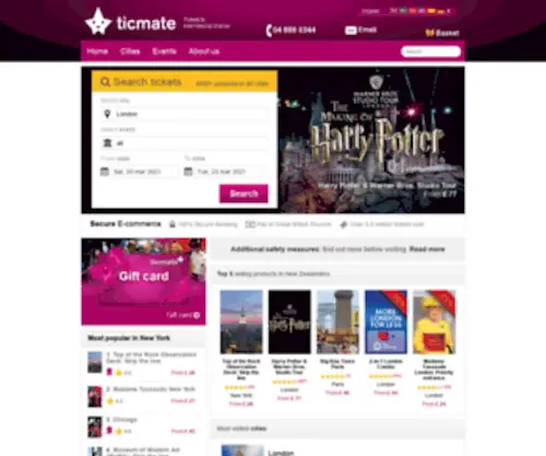 Ticmate.co.nz(Ticmate) Screenshot