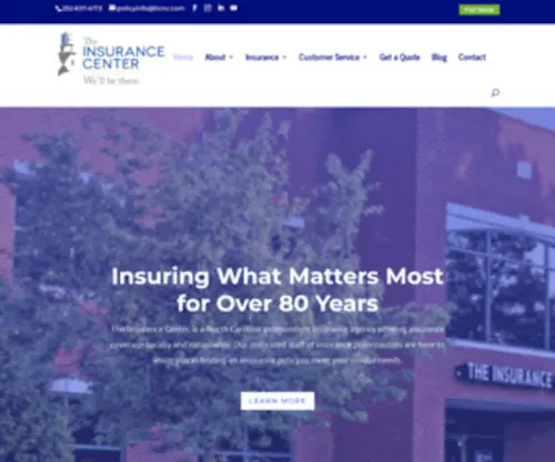 Ticnc.com(The Insurance Center) Screenshot