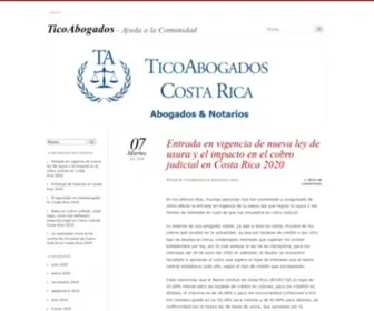 Ticoabogados.com(Ayuda a la Comunidad) Screenshot