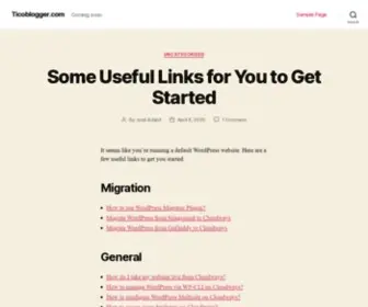 Ticoblogger.com(Crea tu blog y únete a la Red) Screenshot