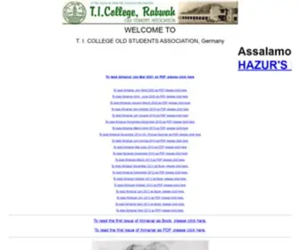 Ticollegerabwah.com(TI COLLEGE RABWAH) Screenshot