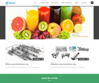 Ticomachine.com(Complete line of fruit juice processing plants) Screenshot