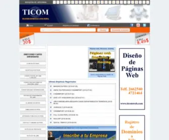 Ticomperu.com(Directorio de empresas Peru) Screenshot