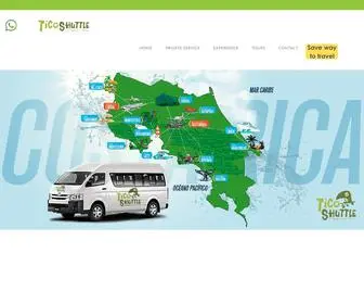 Ticoshuttle.com(Costa Rica) Screenshot