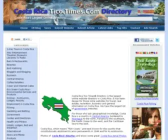 Ticotimes.com(Costa Rica Tico Times Directory) Screenshot