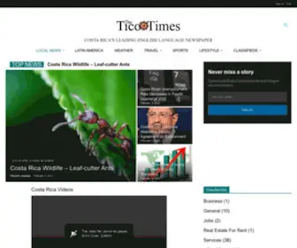 Ticotimes.net(Tico Times) Screenshot