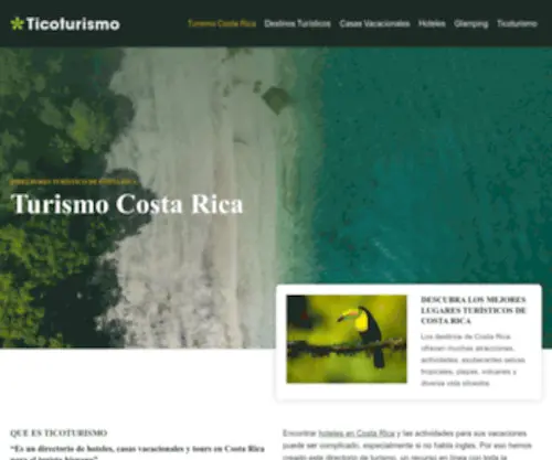 Ticoturismo.com(Turismo Costa Rica) Screenshot