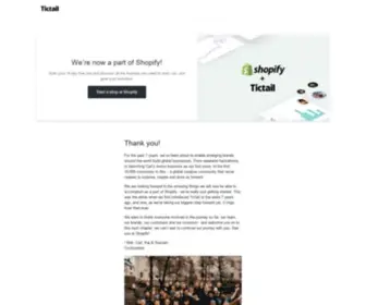 Tictail.com(We’re now a part of Shopify) Screenshot