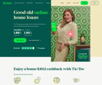 Tictochomeloans.com(High-tech Online Home Loans) Screenshot