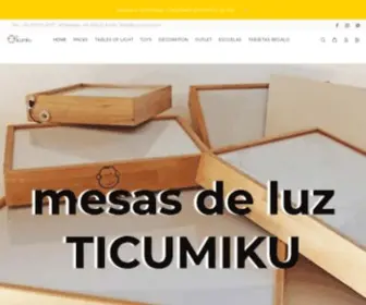 Ticumiku.com(Diseño y fabricación de Juguetes de madera Montessori y Mesas de luz) Screenshot