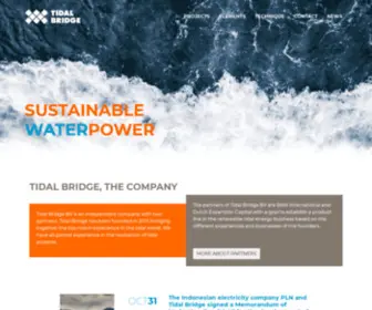 Tidalbridge.com(Sustainable Water Power) Screenshot