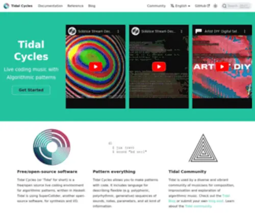 Tidalcycles.org(Live code with Tidal Cycles) Screenshot