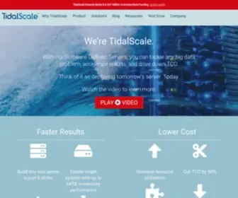 Tidalscale.com(Scalable Solutions for In) Screenshot