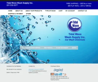 Tidalwavesoap.com(Tidal Wave Wash Supply Inc) Screenshot