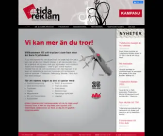 Tidareklam.com(Reklambyrå tex för Logotype och Grafisk profil) Screenshot