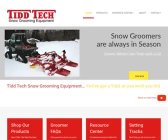Tiddtech.com(Tidd Tech Snow Grooming Equipment) Screenshot