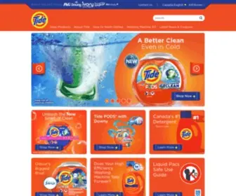 Tide.ca(Laundry Detergent and Fabric Care Products) Screenshot