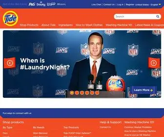 Tide.com(Laundry Detergent and Fabric Care Products) Screenshot