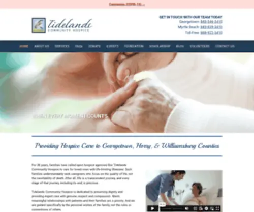 Tidelandshospice.org(Tidelands Community Hospice) Screenshot