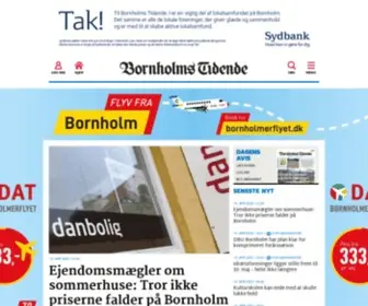 Tidende.dk(Nyheder fra Bornholm) Screenshot
