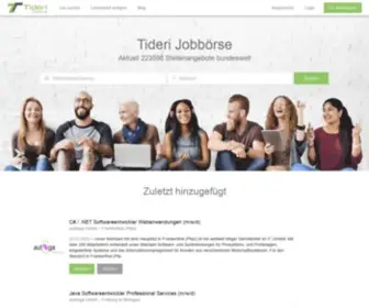 Tideri.de(Jobbörse) Screenshot