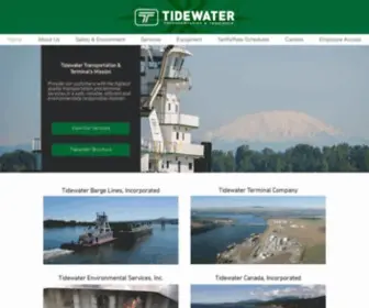 Tidewater.com(Tidewater Transportation and Terminals) Screenshot