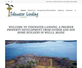 Tidewaterlanding.com(Father & Son Builders) Screenshot