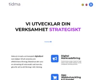 Tidma.se(Förstasidan) Screenshot