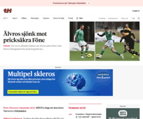 Tidningenharjedalen.se(Tidningenharjedalen) Screenshot