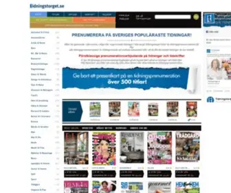 Tidningstorget.se(Prenumerationer på tidningar & tidskrifter) Screenshot