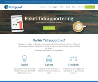Tidrapport.nu(Tidrapportering online via app) Screenshot