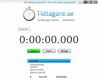 Tidtagare.se(Tidtagarur) Screenshot