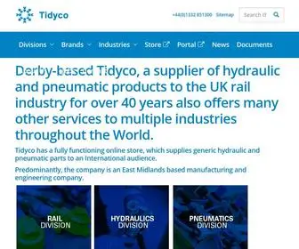 Tidyco.co.uk(Hydraulic and Pneumatic Manufacturer in Derby UK) Screenshot