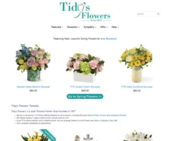 Tidysflowers.com(Downtown Toronto Florist & Flower Shop) Screenshot