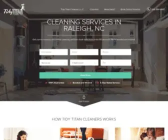 Tidytitan.com(House Cleaning Services Raleigh NC) Screenshot