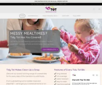 Tidytotusa.com(Award Winning Baby Weaning Bibs) Screenshot