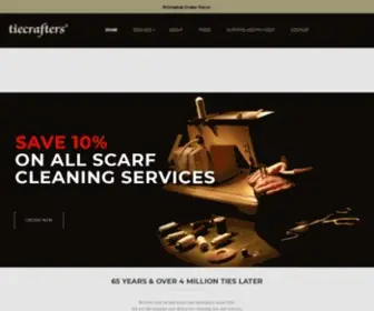 Tiecrafters.com(Tie and Scarf Care Specialists) Screenshot
