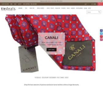 Tiedeals.com(Discount Designer Ties) Screenshot