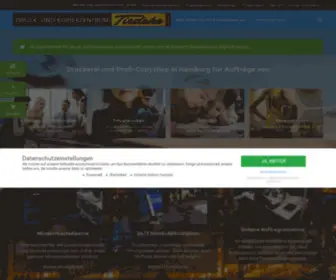 Tiedeke.de(Druckerei und Copyshop Hamburg) Screenshot