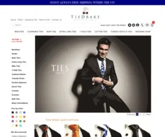 Tiedrake.net(Shop Neckties for Men) Screenshot