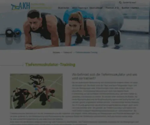 Tiefenmuskulatur-Training.de(Wo befindet sich die Tiefenmuskulatur und wie wird sie trainiert) Screenshot